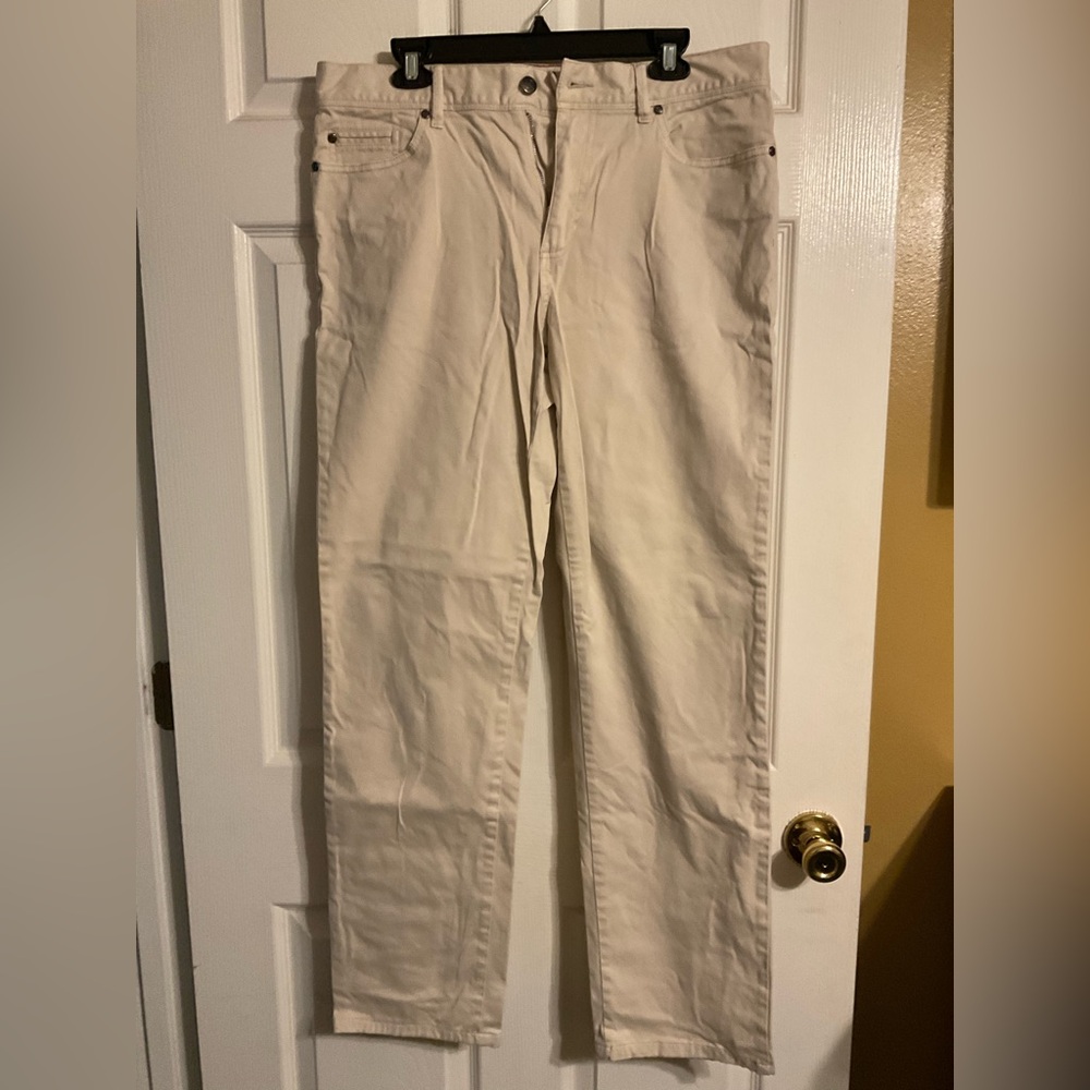 johnnie-O Men's Cream Chino Pants
